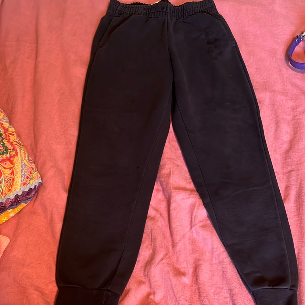 Black Adidas sweatpants